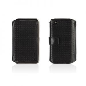 Чехол Griffin Elan Passport Wallet Black Perforated Leather for iPhone 4/4S (GB01714)